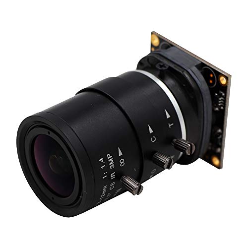 8MP CS Mount Varifocal 2.8-12mm IMX179 UVC OTG Plug Play Driverless USB Camera Module for Android Linux Windows Mac