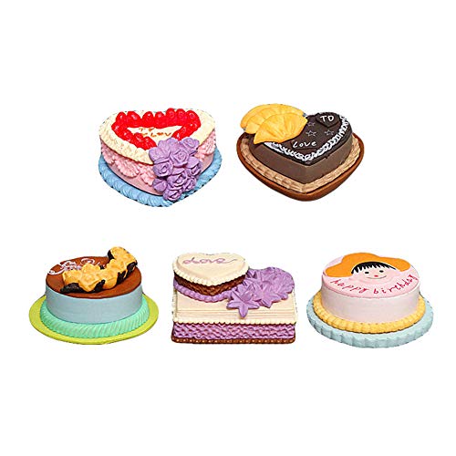 Accesorios para casa de muñecas Ruby569y para Bricolaje, Juego de 5 Piezas de PVC en Miniatura para Tartas, Modelos de Comida, decoración de casa de muñecas, Accesorios de Escena 5 Unidades Accesorios para casa de muñecas Ruby569y para Bricolaje, Juego de 5 Piezas de PVC en Miniatura para Tartas, Modelos de Comida, decoración de casa de muñecas, Accesorios de Escena 5 Unidades