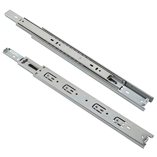 ADGO Guías De Bolas Universales Guía De Cajón De Carrera Acero Inoxidable Con Amortiguación 350 mm 2 Piezas ADGO Guías De Bolas Universales Guía De Cajón De Carrera Acero Inoxidable Con Amortiguación 350 mm 2 Piezas