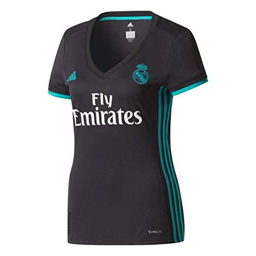 adidas A JSY W Camiseta 2ª Equipación Real Madrid 2017-2018, Mujer, Negro/arraer, S