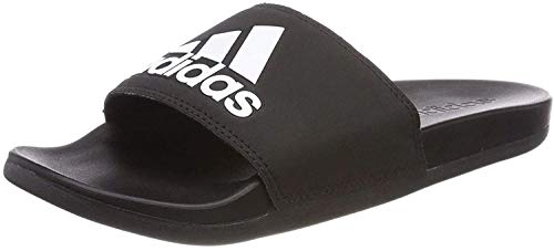 Adidas Adilette Comfort Zapatos de playa y piscina Hombre, Negro (Cblack/Cblack/Ftwwht Cg3425), 43 EU