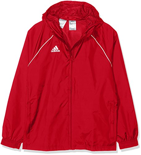 adidas CORE18 RN JKT Y Sport jacket, Unisex niños, Power Red/ White, 1112
