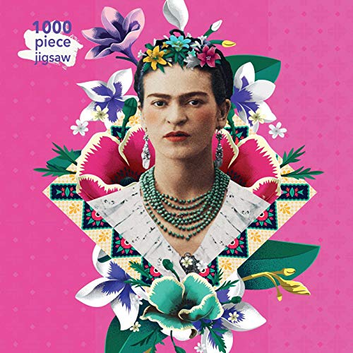 Adult Jigsaw Puzzle Frida Kahlo Pink: 1000-piece Jigsaw Puzzles