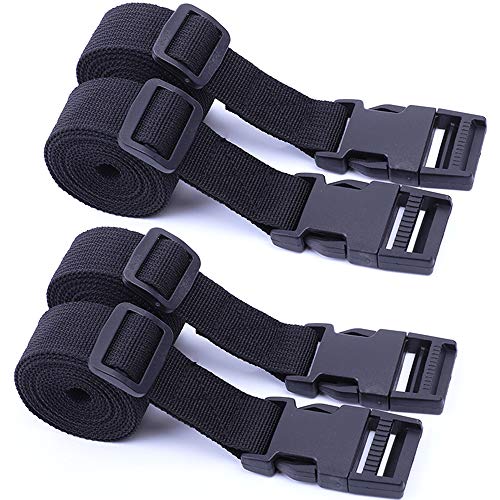 AMACOAM Cinchas de Amarre con Hebillas de Plastico de Liberación Rápida Correa Maleta de Nylon Cinchas de Sujeción de Carga Bandas de Fijación para Equipaje de Compresión 25 mm x 1.5 m Negro 4 Piezas AMACOAM Cinchas de Amarre con Hebillas de Plastico de Liberación Rápida Correa Maleta de Nylon Cinchas de Sujeción de Carga Bandas de Fijación para Equipaje de Compresión 25 mm x 1.5 m Negro 4 Piezas