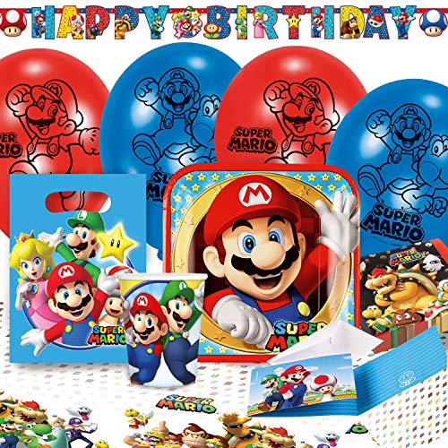 Amscan 9902642 Super Mario - Juego de accesorios para fiesta , color/modelo surtido