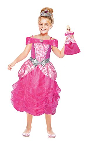 amscan – Chica Disfraz Barbie Corazón Princesa y Mini Me