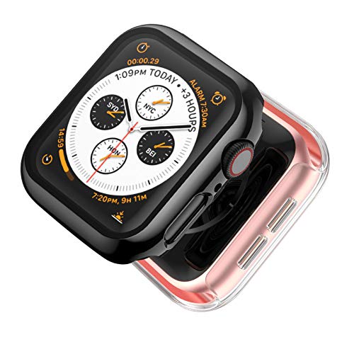 ANBEST 2-Pack Estuche de Plástico Duro Compatible con Apple Watch Series 6/5/4/SE 44mm Funda, Pantalla de Vidrio Templado HD Caja Protector Ultrafino de Pantalla Completa ANBEST 2-Pack Estuche de Plástico Duro Compatible con Apple Watch Series 6/5/4/SE 44mm Funda, Pantalla de Vidrio Templado HD Caja Protector Ultrafino de Pantalla Completa