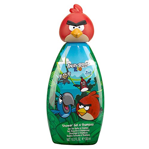 Angry Birds 2 en 1 Río Gel de ducha y champú, 300 ml, pájaro rojo