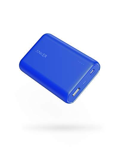 Anker PowerCore 10000 mAh batería Externa pequeña y Ligera, Extra compacta, para iPhone X, 8, 8 Plus, 7, 6S, 6 Plus, iPad, Samsung Galaxy y Muchos más (Azul)
