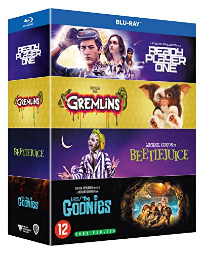Années 1980 - 4 films collection : Les Goonies + Gremlins + Beetlejuice + Ready Player One [Francia] [Blu-ray]