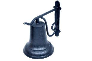 ARSUK Puerta Campana Granja Jardín Corte Campana Emitir Planchar Vendimia Estilo Pared Montado marrón/Negro/Rústico Florido (7.25" /Cast Iron-Black) ARSUK Puerta Campana Granja Jardín Corte Campana Emitir Planchar Vendimia Estilo Pared Montado marrón/Negro/Rústico Florido (7.25" /Cast Iron-Black)