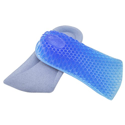 ASIV 1 Par Silicona Invisible Respirable Aumento de 3cm de Altura Plantilla de Gel en Forma de Panal para Hombres Mujeres ASIV 1 Par Silicona Invisible Respirable Aumento de 3cm de Altura Plantilla de Gel en Forma de Panal para Hombres Mujeres