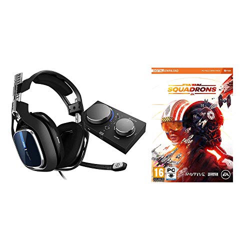 ASTRO Gaming A40 TR Auriculares alámbricos y MixAmp Pro TR, 4ta Gen, Astro Audio V2, Dolby Audio, micrófono Intercambiable, Control de Balance de Juego/Voz + Star Wars: Squadrons, PC