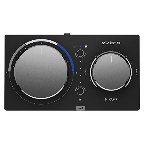 ASTRO Gaming MixAmp Pro TR amplificador para cascos, 4ta gen., Dolby Audio, tarjeta de sonido USB, conexión digital para PS5, PS4, PC, Mac, Switch - Negro/Azul