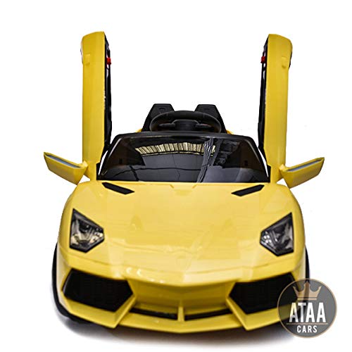ATAA Súper Deportivo 12v Coche Eléctrico para niños con Mando - Potente batería 12v - Amarillo ATAA Súper Deportivo 12v Coche Eléctrico para niños con Mando - Potente batería 12v - Amarillo