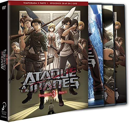 Ataque A Los Titanes Temporada 3 Episodios 38 A 49 [DVD]
