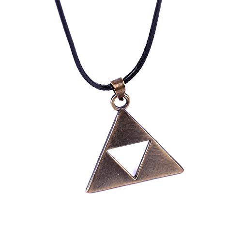 AZYVv Anime Zelda The Legend of Zelda Triangle Logo Collar Collar Cadena De Clavícula Unisex