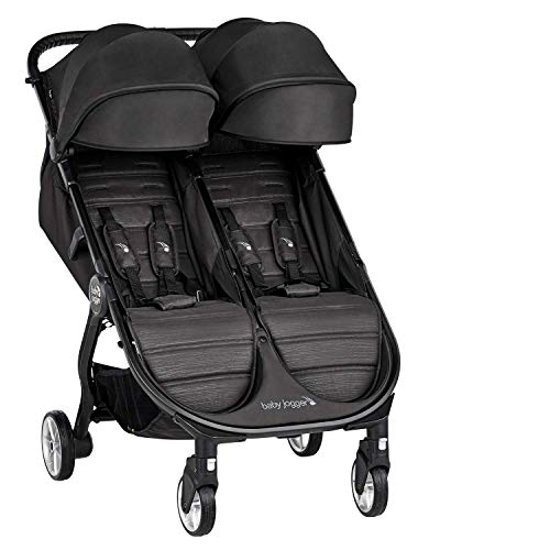 Baby Jogger City Tour 2 Doble Jet - Cochecito gemelar desde nacimiento. Color negro