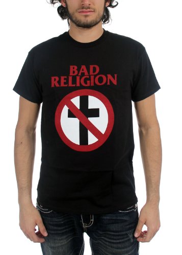 Bad Religion - Camiseta - Unisex de color Negro de talla Large - Bad Religion - Uomo Classic Crossbuster (Camiseta), Large, Nero