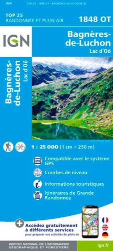 Bagnères-de-Luchon 1 : 25 000 (Top 25 & série bleue - Carte de randonnée)