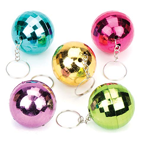 Baker Ross Llaveros de bolas de discoteca brillantes a precio de ganga - Perfectos para que los niños pasen horas de diversión en Halloween y como regalos para bolsas sorpresa (pack de 6). Baker Ross Llaveros de bolas de discoteca brillantes a precio de ganga - Perfectos para que los niños pasen horas de diversión en Halloween y como regalos para bolsas sorpresa (pack de 6).