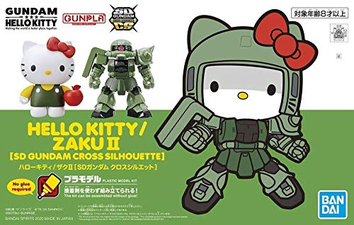 BANDAI Spirits Gundam Cross Silhouette SDCS Hello Kitty Zaku II SD Model Kit