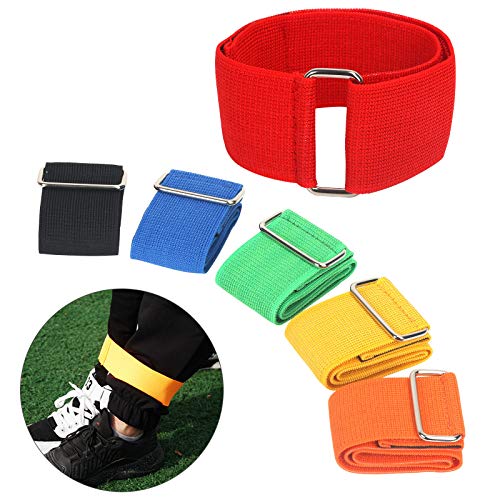 Bandas de carrera ZERHOK 6pcs tres patas dos personas bandas de carreras correas de tres patas lazo banda elástica banda de carreras para mejorar la cochesion del equipo en el juego