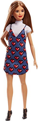 Barbie Fashionista, Muñeca Corazón corazón, juguete +7 años (Mattel FJF46) , color/modelo surtido