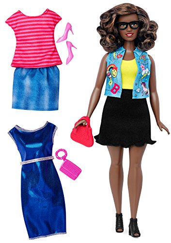 Barbie Muñeca Fashionista, Look Intelectual (Mattel DTF02), Color Rosa/Azul