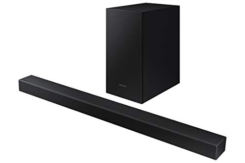 Barra de Sonido SAMSUNG HW-T420 - Sonido 150W, 2.1 Ch, Subwoofer cableado, Dolby Digital 2.1, Bluetooth 4.2 Power On, Game Mode y One Remote Control Barra de Sonido SAMSUNG HW-T420 - Sonido 150W, 2.1 Ch, Subwoofer cableado, Dolby Digital 2.1, Bluetooth 4.2 Power On, Game Mode y One Remote Control