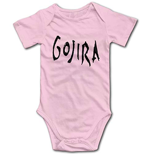 Body de bebé de Manga Corta Unisex Infant Babys Gojira Logo Cotton Short Sleeve Bodysuit Playsuits Boy's and Girl'S