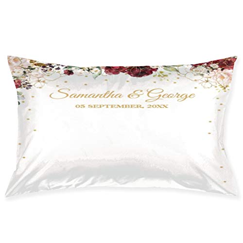 Boho Blush Burgundy Floral Green Gold 100% Fibra de poliéster Sueño de Belleza, Debido a la Salud del Cabello y la Cara Funda de Almohada 14 Pulgadas * 20 Pulgadas Boho Blush Burgundy Floral Green Gold 100% Fibra de poliéster Sueño de Belleza, Debido a la Salud del Cabello y la Cara Funda de Almohada 14 Pulgadas * 20 Pulgadas