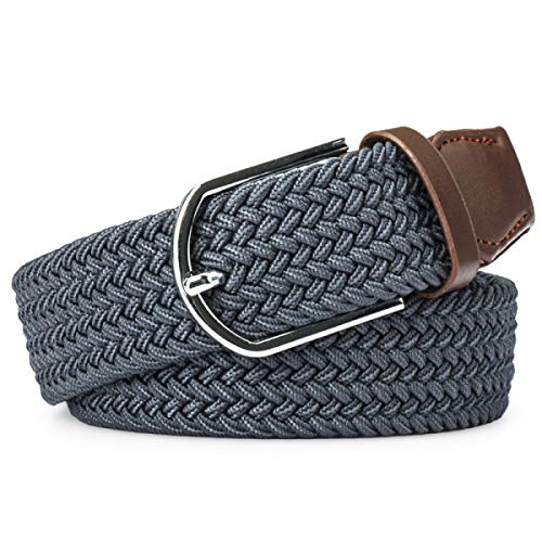 BOLAWOO-77 Cinturón Elástico Para Elástico Cinturón Tejido Mujer Trenzado Elástico Mode De Marca Cinturón De Lona Retro Jeans A Juego Cinturón De Cinturón De Moda Casual (Color : F, Size : 115cm)