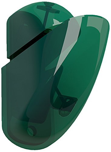 Bolis Italia AA1T009HE2B2 Gondola - Lote de 2 Soportes para Estante de Pared (plstico, 11,8 x 9 x 4,2 cm), Color Verde Transparente