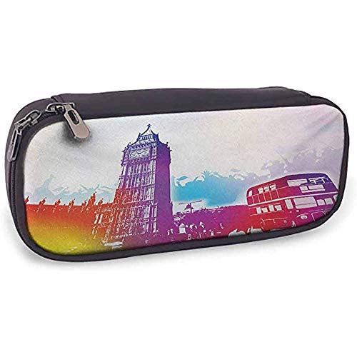 Bolsa de lápices Londres Almacenamiento Papelería Histórico Big Ben y Autobús Gran Campana Torre del Reloj Reino Unido Europa Calle Punto de referencia Púrpura Rojo Amarillo Bolsa de lápices Londres Almacenamiento Papelería Histórico Big Ben y Autobús Gran Campana Torre del Reloj Reino Unido Europa Calle Punto de referencia Púrpura Rojo Amarillo