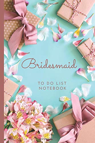 Bridesmaid To Do List Notebook: Little Gifts on Mint Green Theme Cover / Checklist Planner / Event Planning Journal To Write In / Wedding Gift For Bridesmaid from Bride / Cute Card Alternative