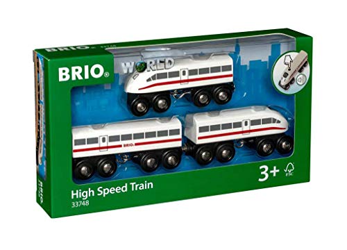 BRIO- High Speed Train Tren Juego Primera Edad, Multicolor, 3 a&ntildeos (33748)