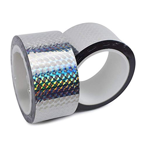 byou Cinta Repelente de Aves,Cinta Holográfica 150ft Doble Cara de Miedo de Aves Reflectante para Hogar Jardín y Granja para Palomas Pájaros Carpinteros y Frena a Las Pestes 2 Pack byou Cinta Repelente de Aves,Cinta Holográfica 150ft Doble Cara de Miedo de Aves Reflectante para Hogar Jardín y Granja para Palomas Pájaros Carpinteros y Frena a Las Pestes 2 Pack