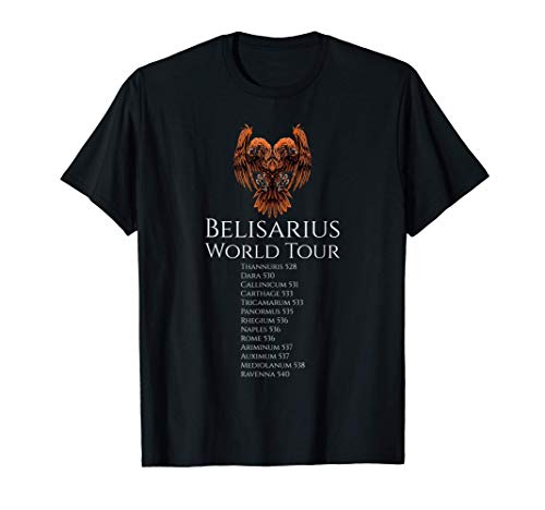 Byzantine History - Belisarius World Tour - Medieval Roman Camiseta