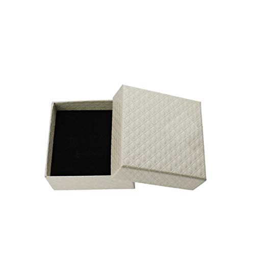 Cajas Carton Regalo Cajas Bonitas para Regalo Vacía Cajas de Regalo Almacenamiento de joyería y bisutería Pendiente Organizador White 1