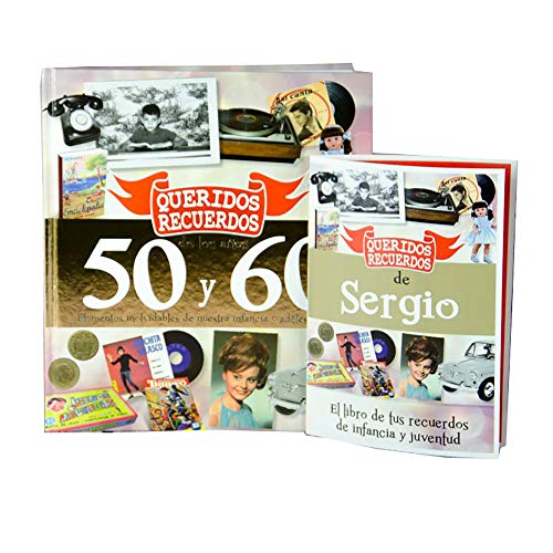 CALLE DEL REGALO Libro 'Queridos Recuerdos' de los años 50 y 60 (Libro + Tarjeta Personalizada)