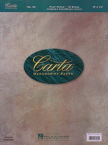 Carta Manuscript Paper No. 33 - Mid-Range Carta Manuscript Paper No. 33 - Mid-Range