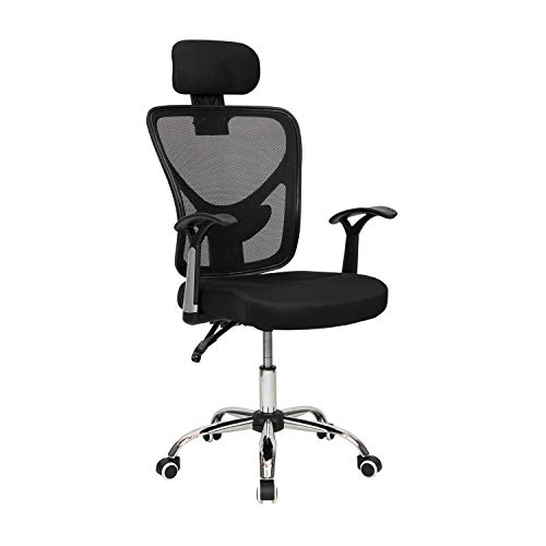 Cashoffice - Silla de Escritorio Ergonómica, Silla de Oficina Reclinable, Silla de Ordenador Tela Transpirable