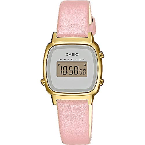 Casio Reloj Digital para Mujer de Cuarzo con Correa en Piel LA670WEFL-4A2EF Casio Reloj Digital para Mujer de Cuarzo con Correa en Piel LA670WEFL-4A2EF