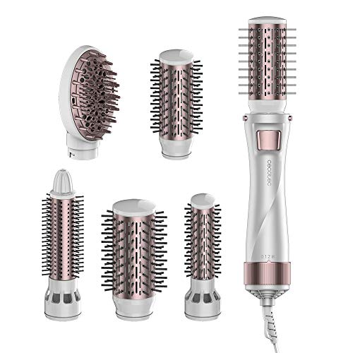 Cecotec Cepillo de aire Bamba CeramicCare 5in1Gyro. 1000W, 5 Cabezales intercambiables, Tecnología Iónica, 3 Temperaturas, 2 Velocidades, Sistema de protección anti sobrecalentamiento Cecotec Cepillo de aire Bamba CeramicCare 5in1Gyro. 1000W, 5 Cabezales intercambiables, Tecnología Iónica, 3 Temperaturas, 2 Velocidades, Sistema de protección anti sobrecalentamiento