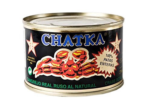 Chatka - Cangrejo real ruso, 100% patas enteras, 220 ml Chatka - Cangrejo real ruso, 100% patas enteras, 220 ml