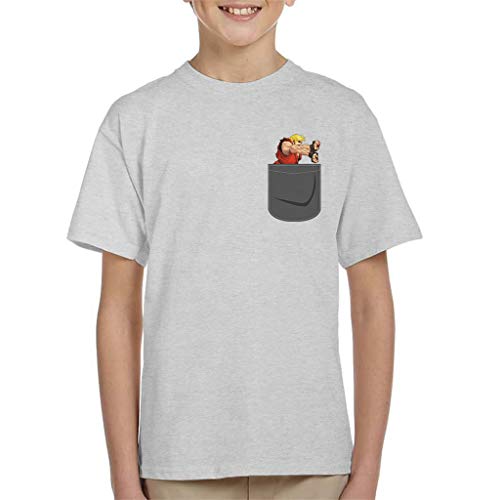 Cloud City 7 Ken Masters Street Fighter Pocket Print Kid's T-Shirt