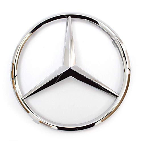 Compatible Escudo Delantero & Trasero Plata Emblema 90 mm C-Class B-Class E-Class S-Class GLK ML Compatible Escudo Delantero & Trasero Plata Emblema 90 mm C-Class B-Class E-Class S-Class GLK ML