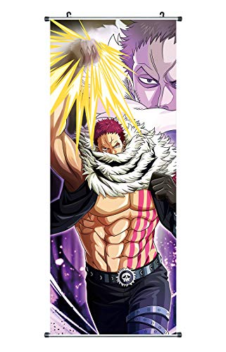 CoolChange Poster para enrollar /Kakemono de One Piece Hecho de paño, 100x40cm, Tema: Charlotte Katakuri