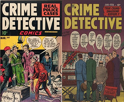 Crime detective. Real police cases. True crime smashing expose. Issues 1 and v2-6. Golden Age Digital Comics Crime and Justice. (English Edition)